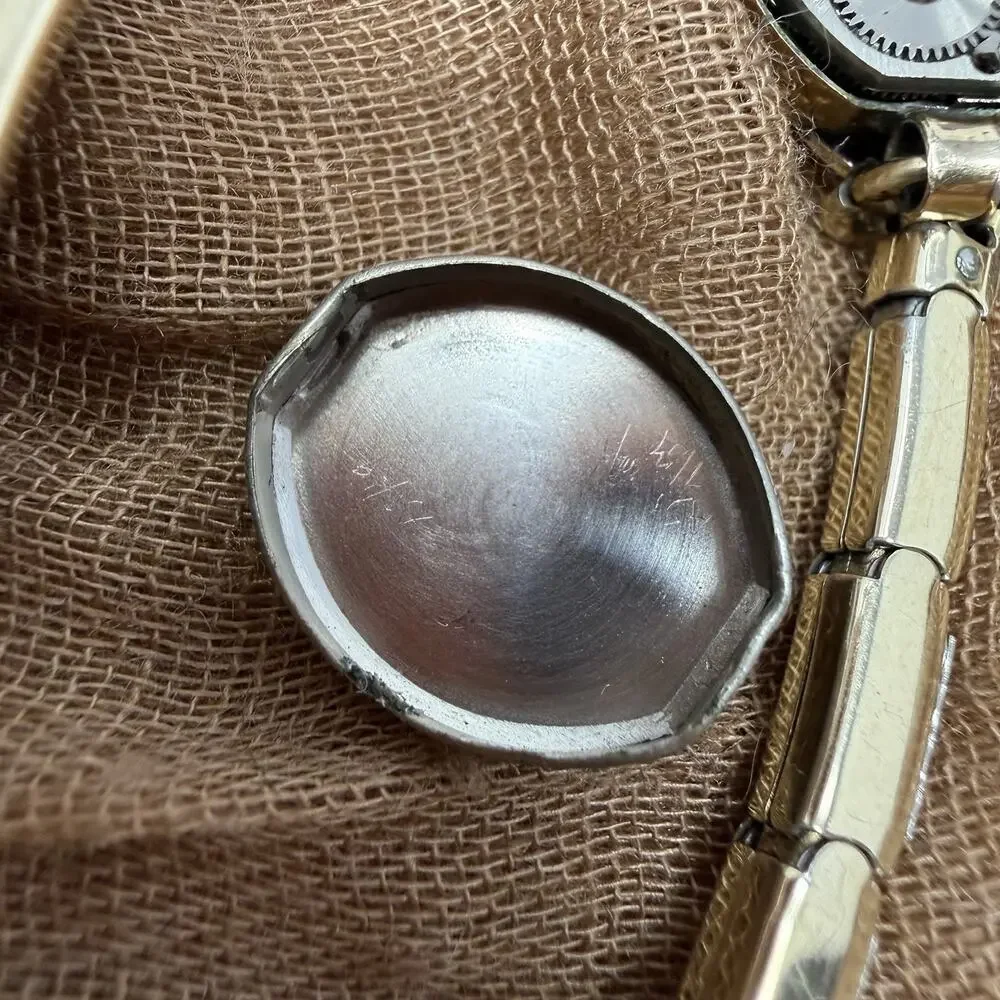 Vintage Driva 17 Jewels Watch Art Deco Stone Band Parts Repair For Restoration